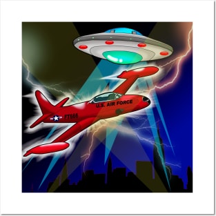 UFO Dogfight Posters and Art